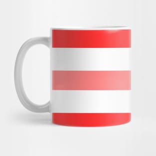 Dark light red white stripes lines pattern Mug